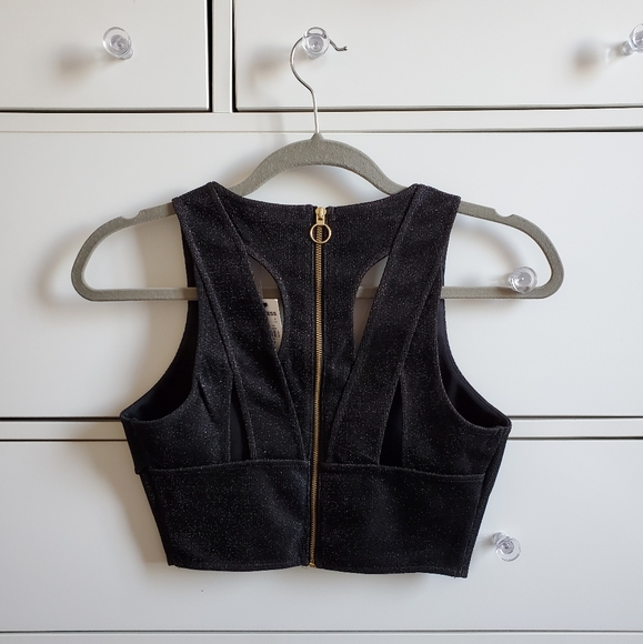 NWT Express | Sparkly Crop Top | Size XS - Picture 4 of 7